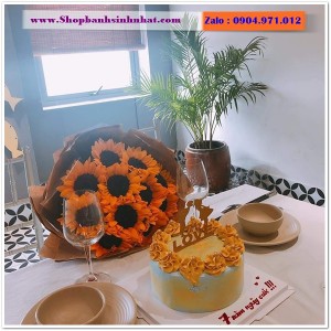 Combo Bánh Kem & Hoa Tươi - MM07